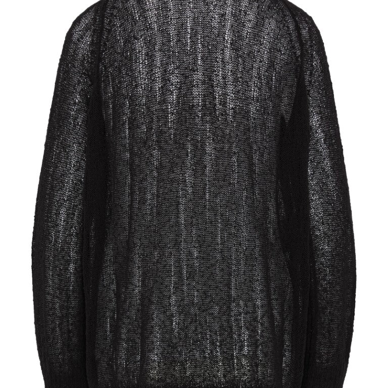 Nies Comfort Sweater With Deep V-Neck on Back