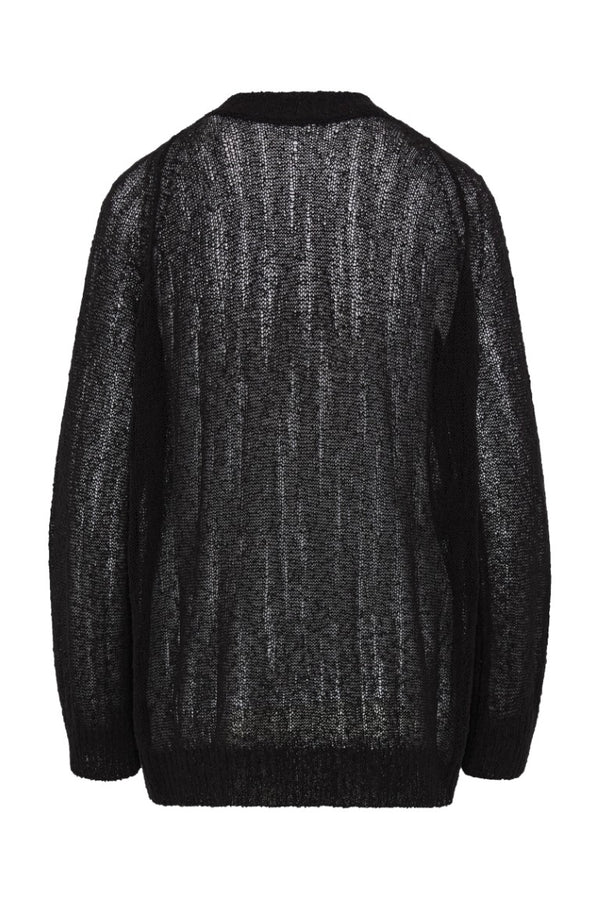 Nies Comfort Sweater With Deep V-Neck on Back