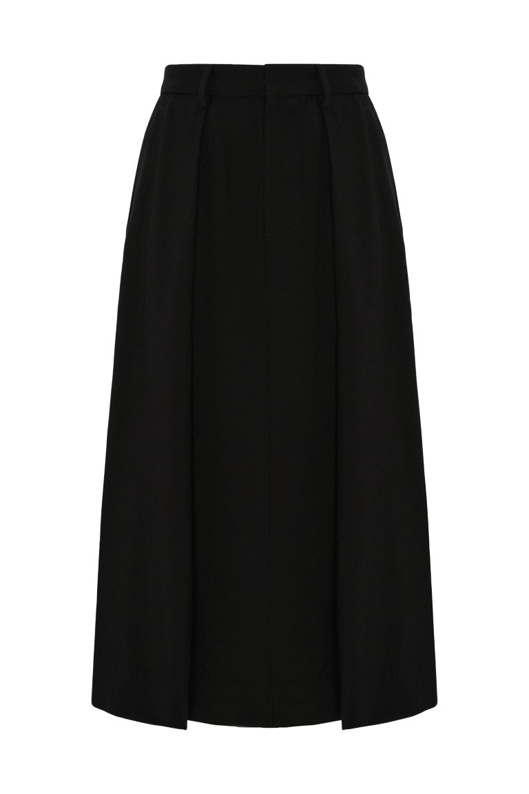 Yura Midi "A" Line Pleated Skirt