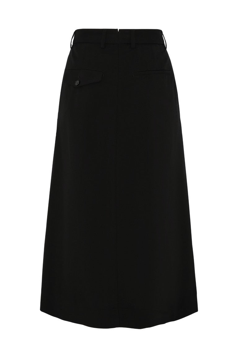 Yura Midi "A" Line Pleated Skirt