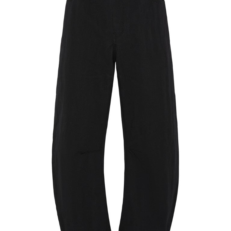 Deep Curved Cotton Blend Pants