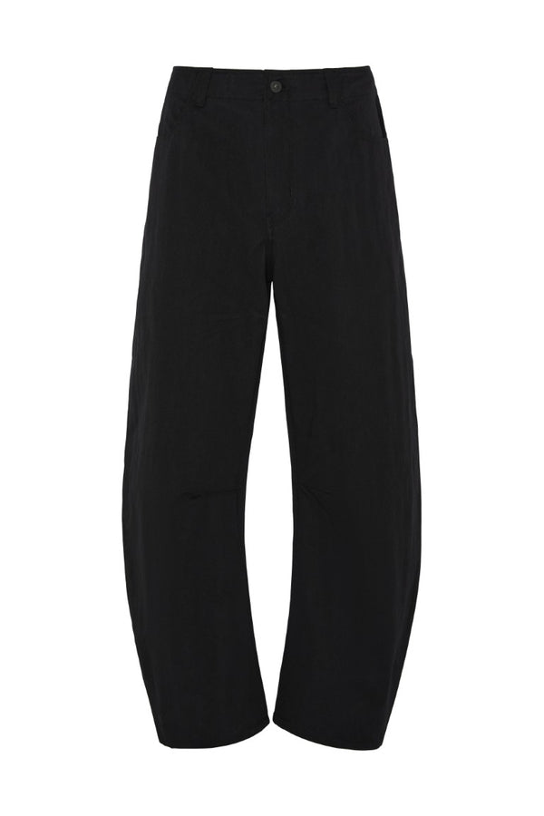Deep Curved Cotton Blend Pants