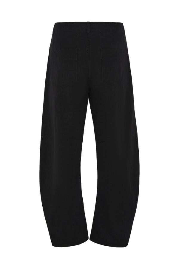 Deep Curved Cotton Blend Pants