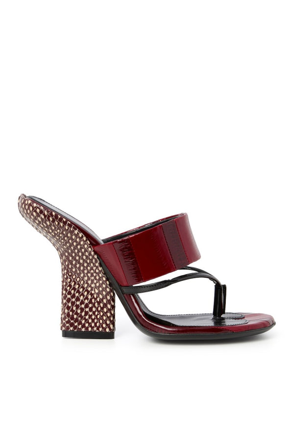 Open Toe Leather Mules