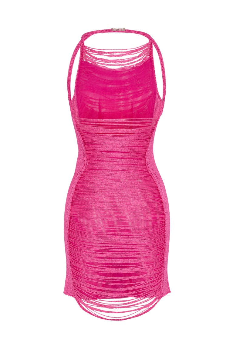 Mini Dress - Viscose Fringes
