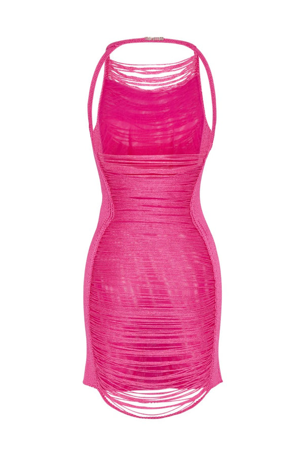 Mini Dress - Viscose Fringes