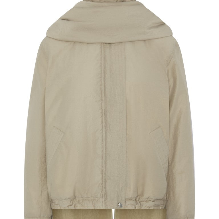 Padded Jacket w/ Scarf