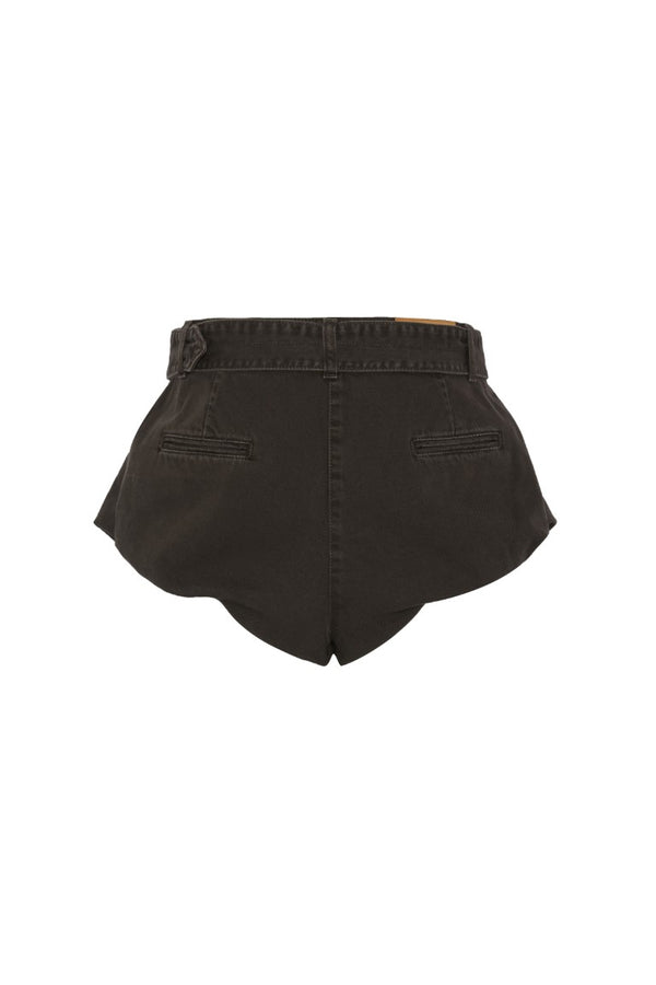 Flared Denim Shorts