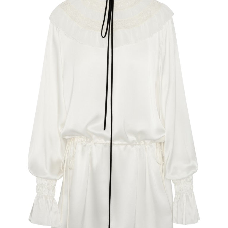 Armida Ruffle Collar Mini Dress