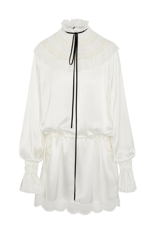 Armida Ruffle Collar Mini Dress