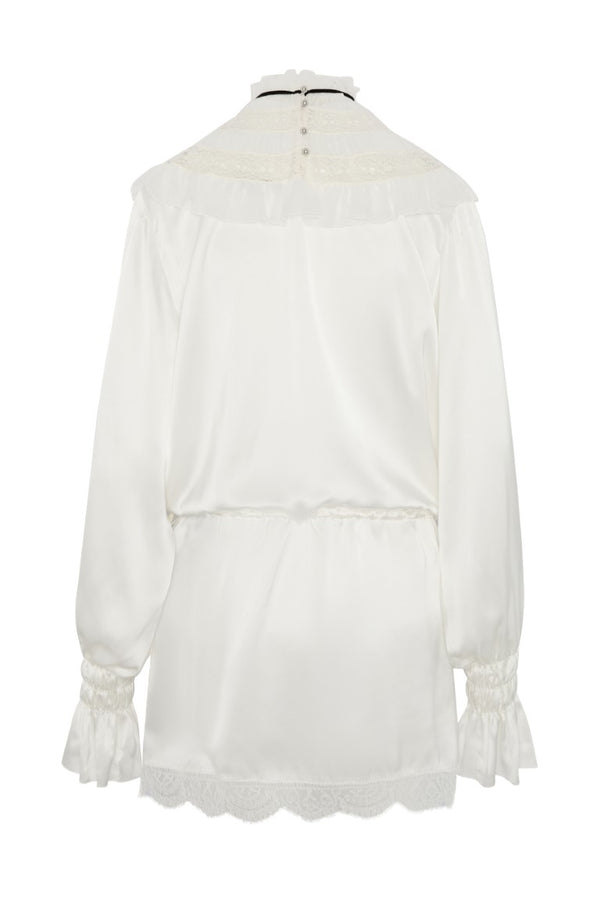 Armida Ruffle Collar Mini Dress