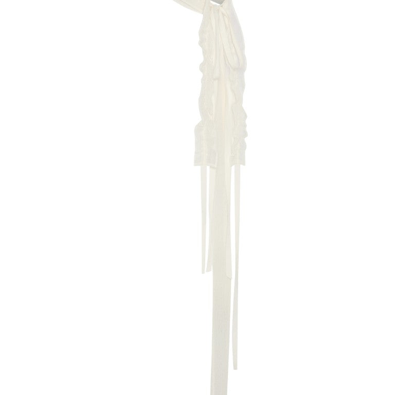 Joella Decorative Tulle Headband w/ Gathered Ribbon