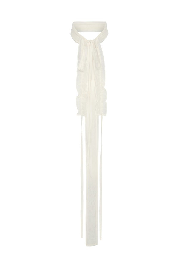 Joella Decorative Tulle Headband w/ Gathered Ribbon