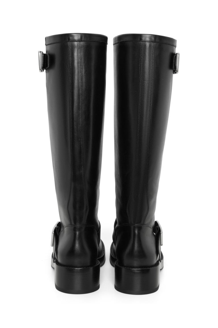 Arwa Engineer High Boots With Buckles