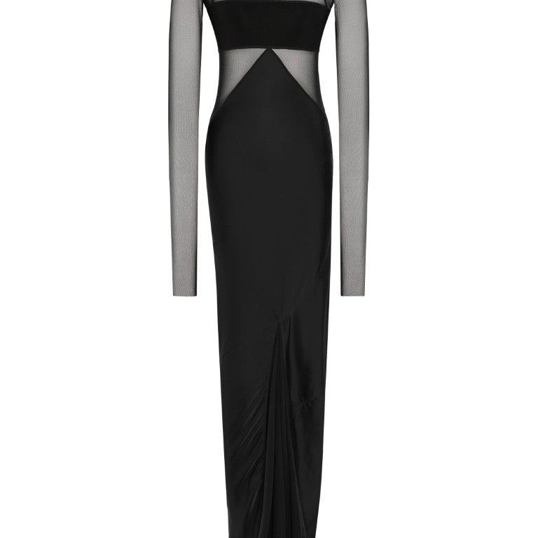 Abito Combo Gown Dress
