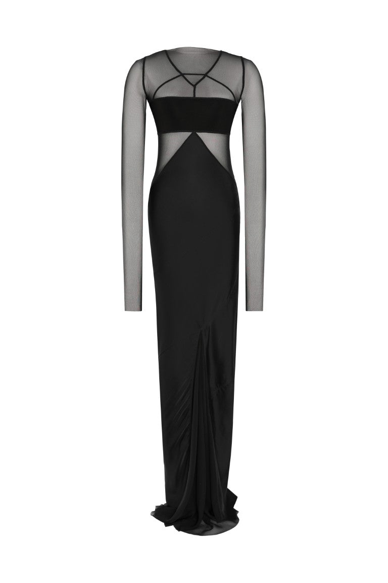 Abito Combo Gown Dress