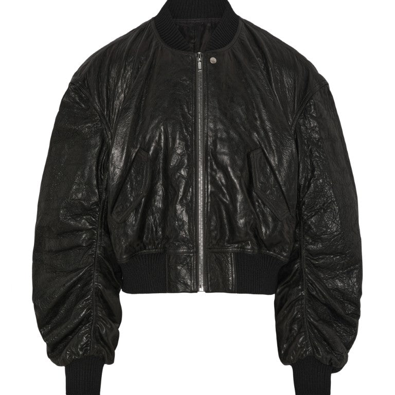 Bomber In Pelle Imbottito - Dracuflight Jacket