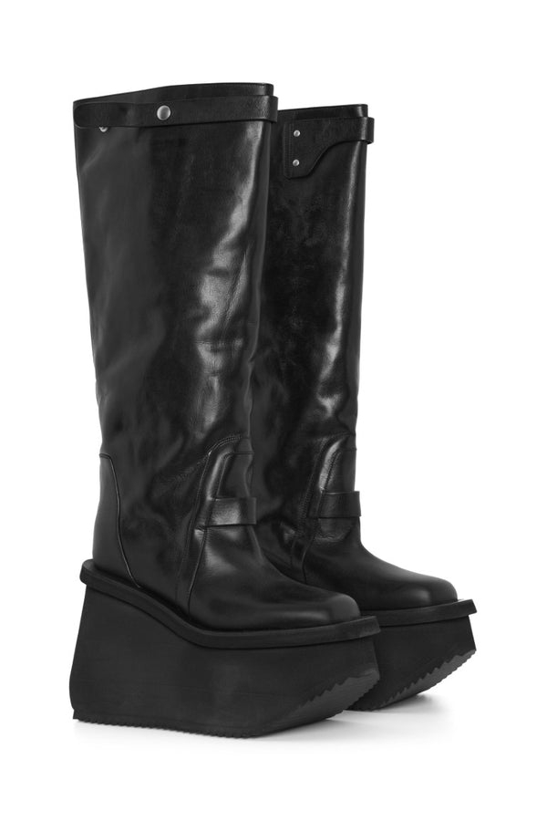 Stivali In Pelle - Factory Knee Pull On Boots