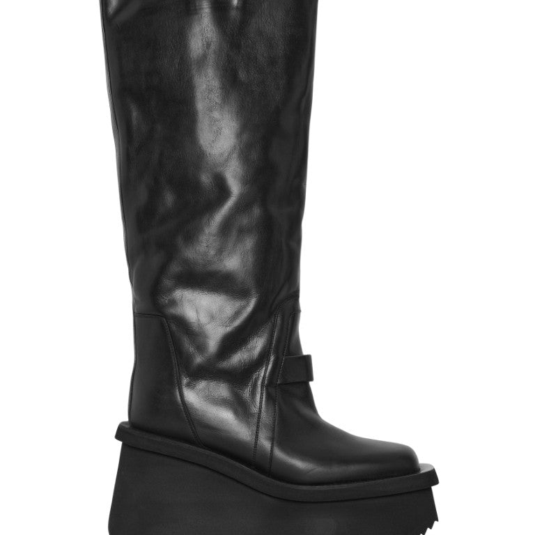 Stivali In Pelle - Factory Knee Pull On Boots
