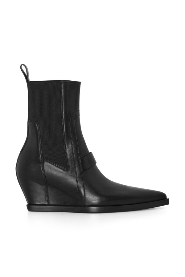 Stivali In Pelle - Sharp Wedge Boots
