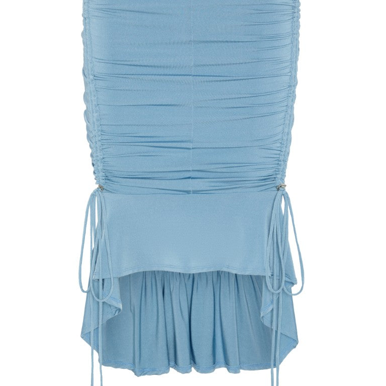Skirt w/ Puller Details and Elastic Waistband
