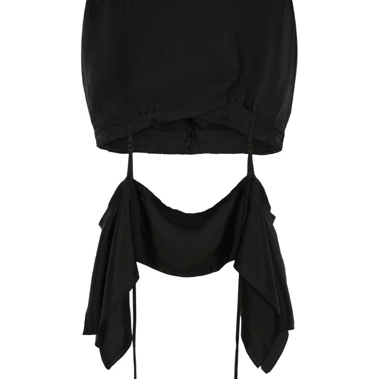 Slip Skirt w/ Raw Seams and Detachable Hem