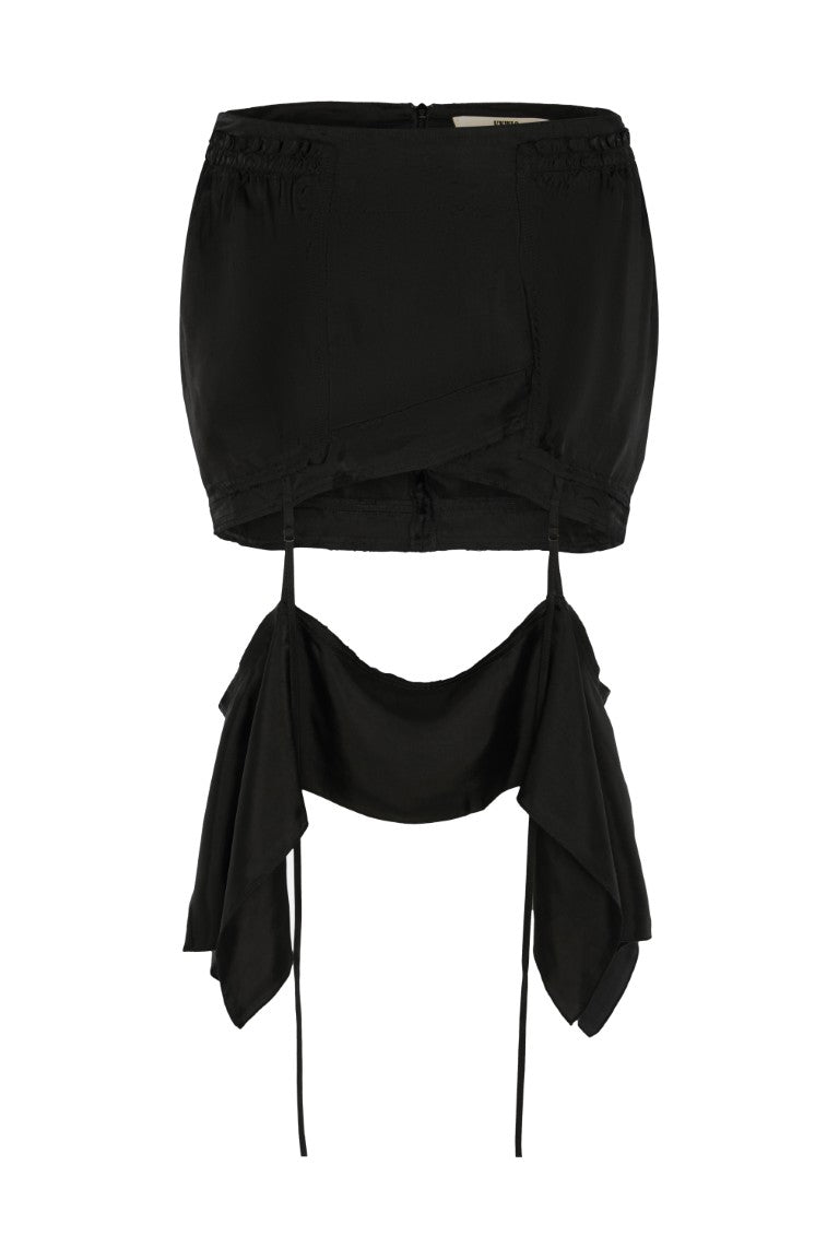 Slip Skirt w/ Raw Seams and Detachable Hem