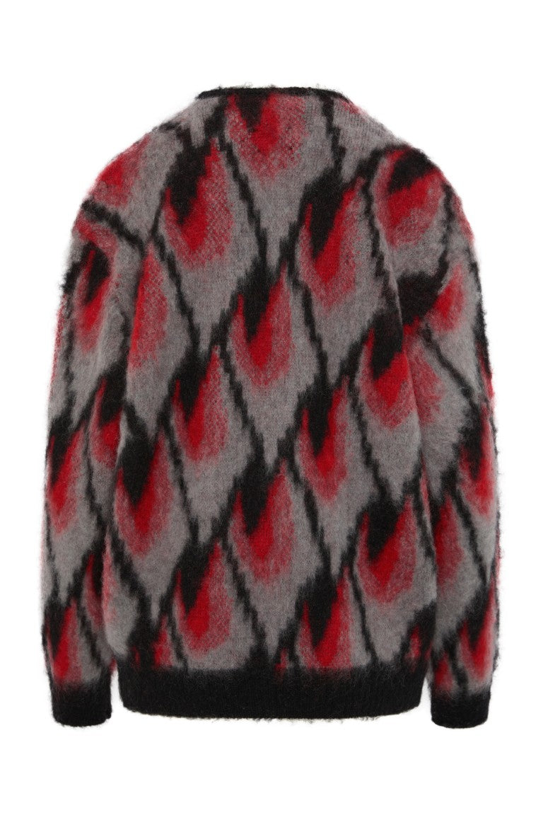 Mohair Cardigan - Abstract