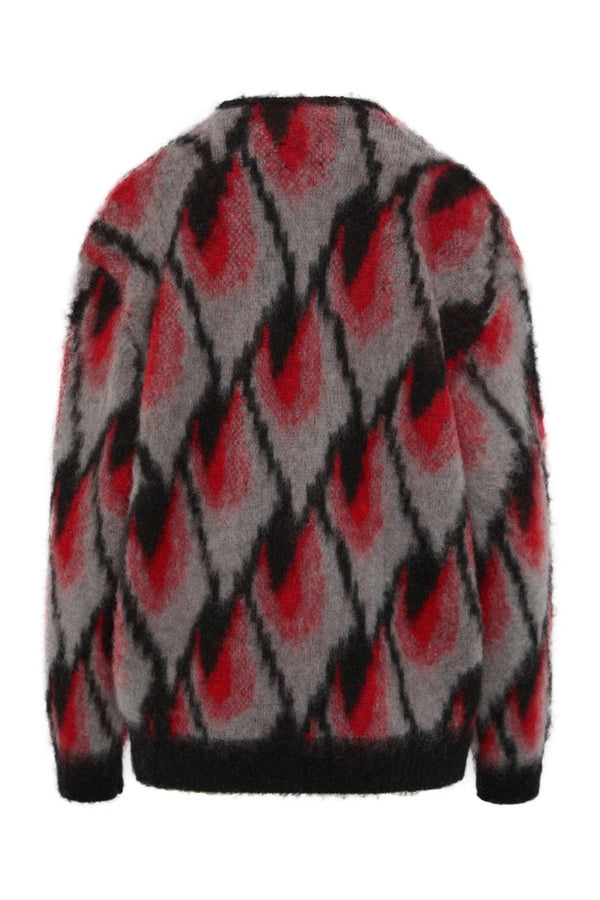 Mohair Cardigan - Abstract