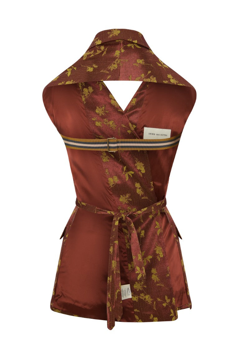 Backless Jacquard Top
