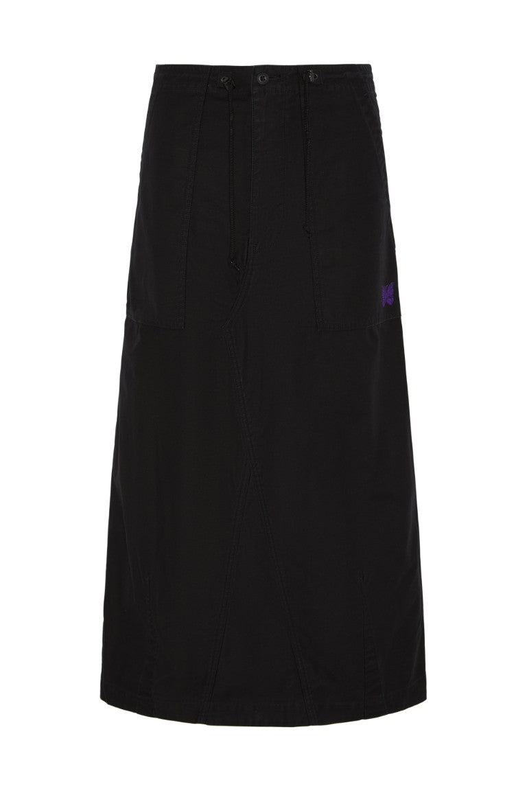 String Fatigue Skirt - Reversed Sateen
