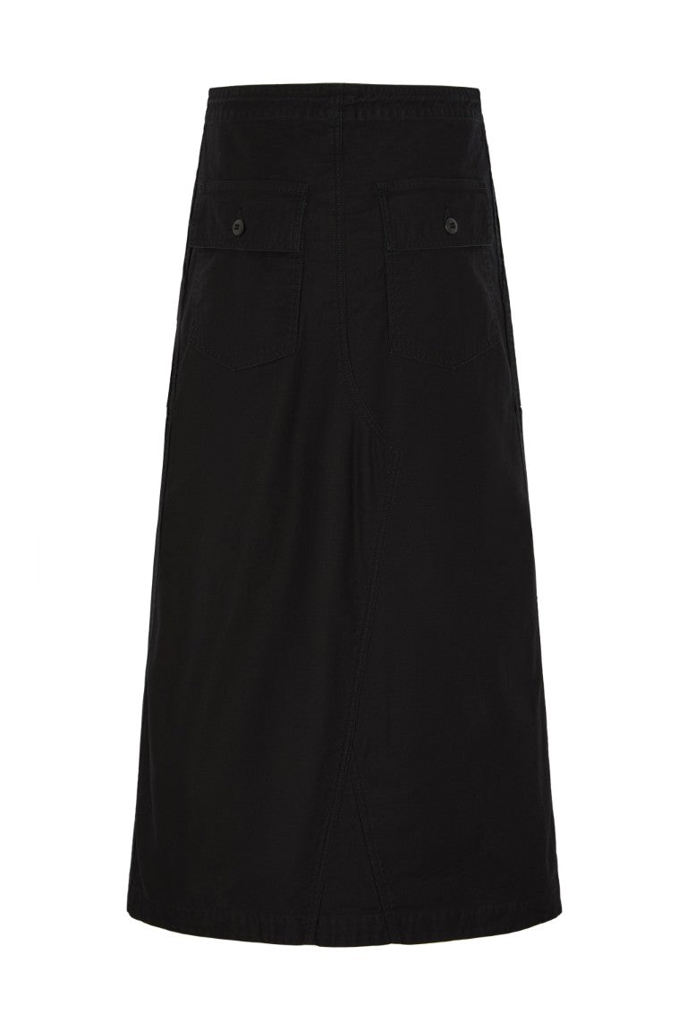 String Fatigue Skirt - Reversed Sateen