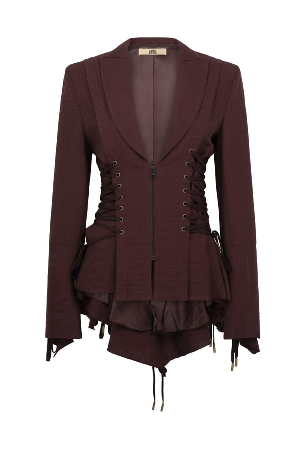 Tailored Jacket with Lacing