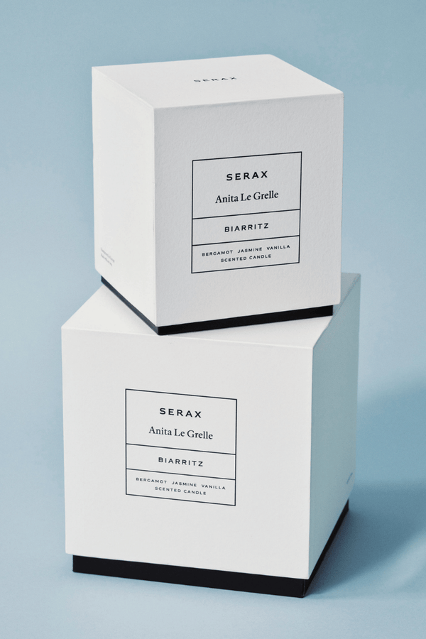 Large Scented Candle - Dark Blue Biarritz