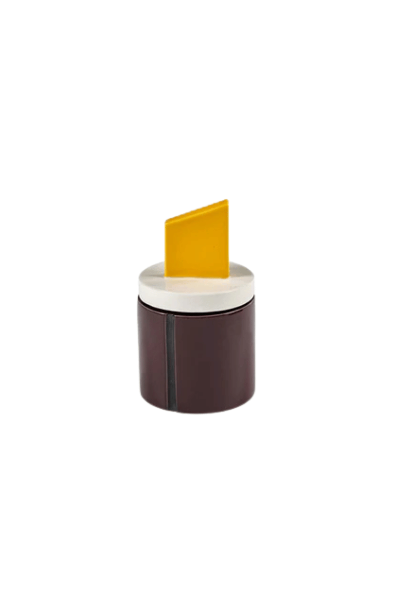 Small Scented Candle Burgundy - Yellow Candela 03