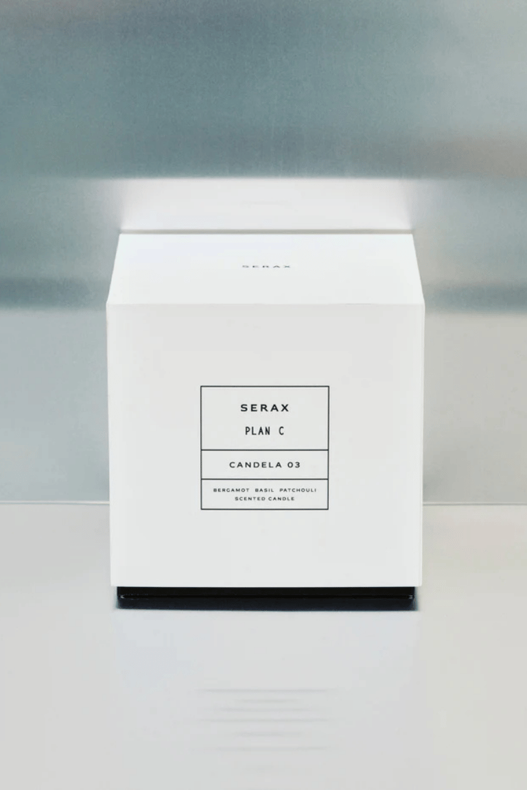 Small Scented Candle Burgundy - Yellow Candela 03