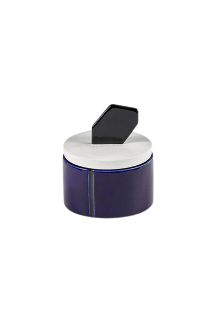 Medium Scented Candle Blue - Black Candela 01