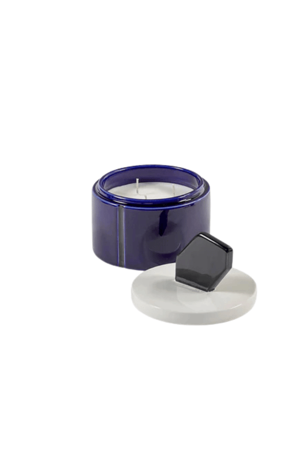 Medium Scented Candle Blue - Black Candela 01