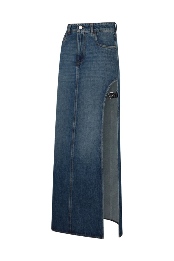 Garter Belt Denim Skirt