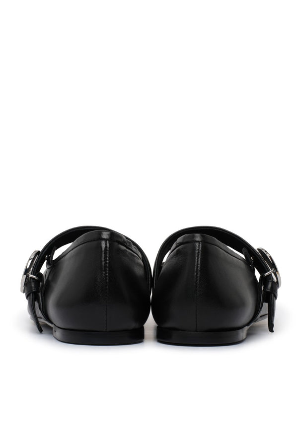 Toe Ballerina Belt Flats