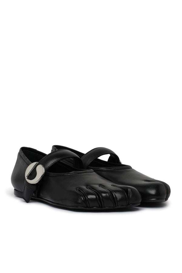 Toe Ballerina Belt Flats