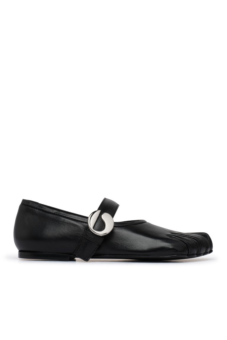 Toe Ballerina Belt Flats