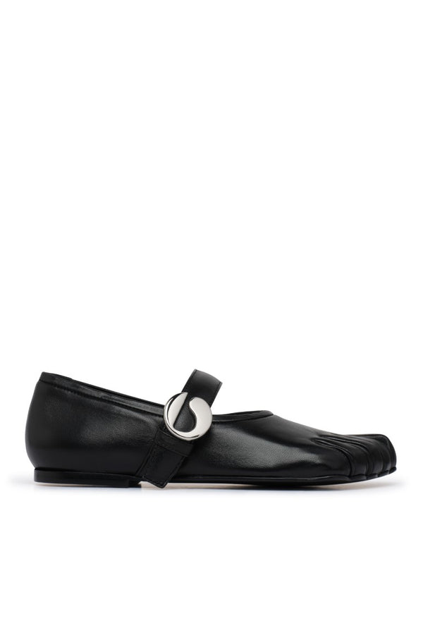 Toe Ballerina Belt Flats