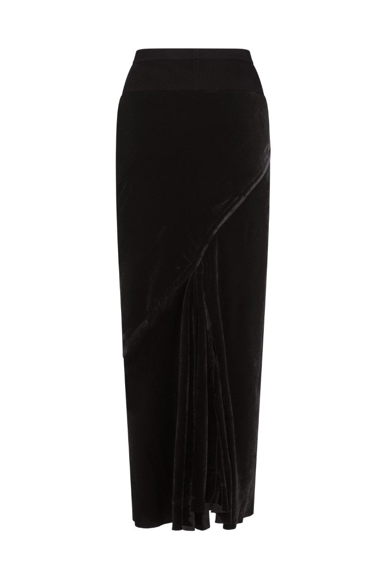 Calf Bias Midi Skirt