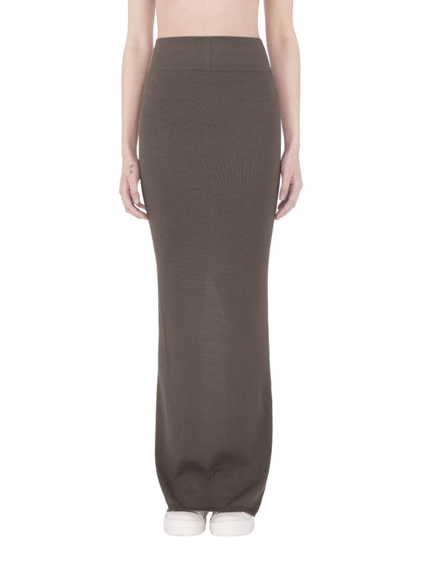 Gonna In Maglia Pillar Skirt M Dust