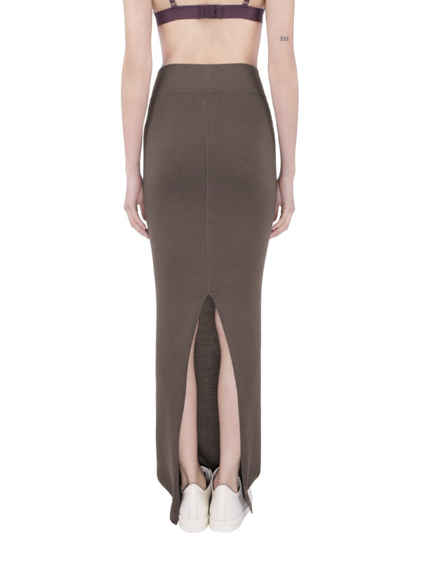 Gonna In Maglia Pillar Skirt M Dust