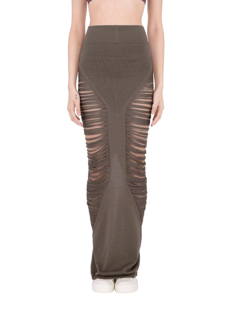 Gonna In Maglia Pillar Skirt KGRIDM Dust