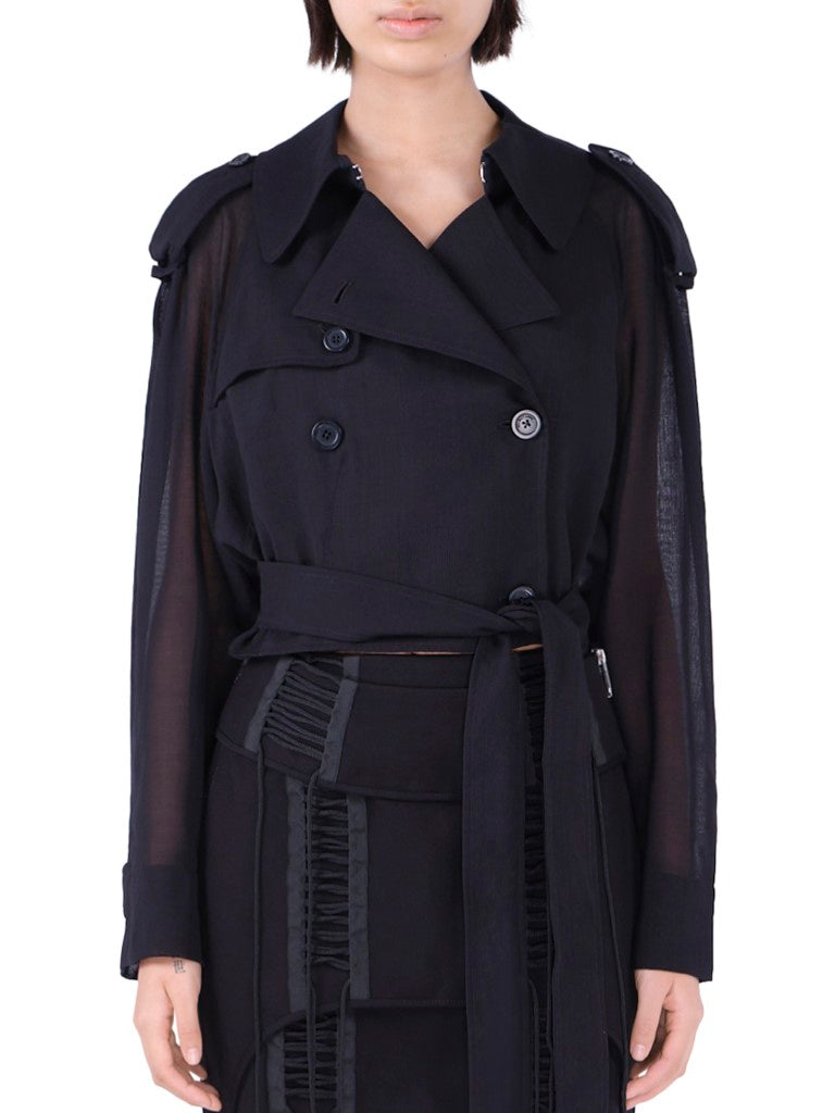 Cropped Trench Jacket