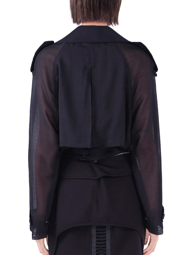 Cropped Trench Jacket