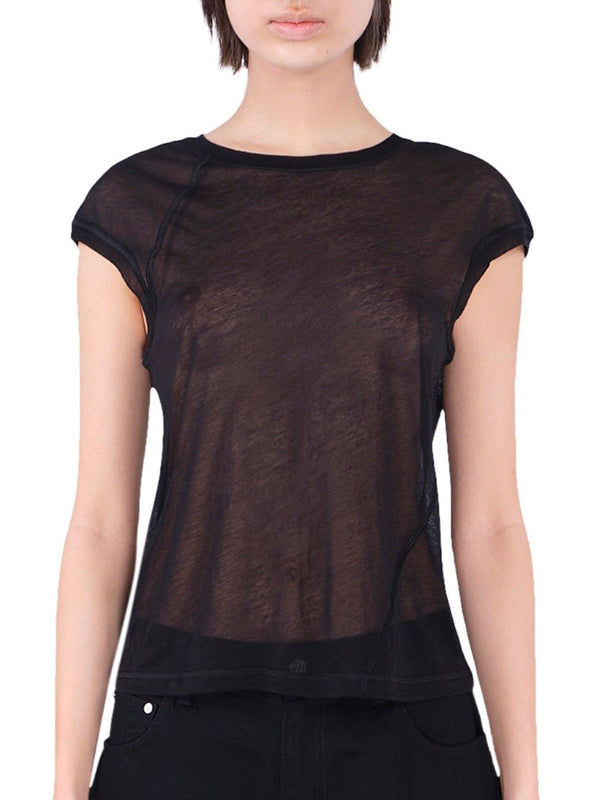 Twisted Crop Crewneck Tee